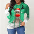 Printed Milu deer Plus Size Women's Long Sleeved Hoodies